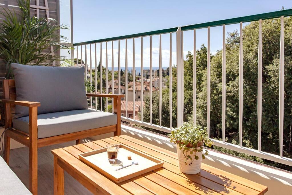 L36 Sea View Terrace 10Min Walking To Sea/Parking & Ac Apartamento Nice Exterior foto